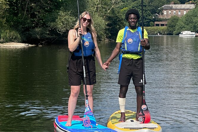 Stand up Paddleboarding on the beautiful Thames at Richmond - Eel Pie Island, Richmond Lock, Kew Gardens: learning with real landmarks