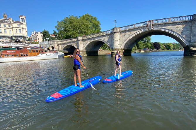 Stand up Paddleboarding on the beautiful Thames at Richmond - Coaching that actually helps you stand, turn, and keep going