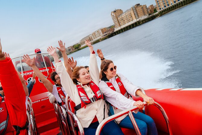 Thames High-Speed Zone Speedboat in London - The Thames Flood Barrier Moment: Modern Engineering from the Fast Lane