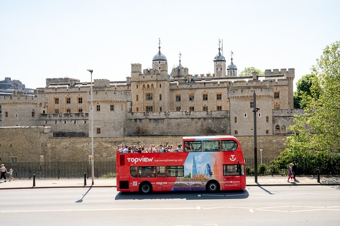 TopView® 24 Hr Hop on Hop off Bus Tour with River Cruise & Walks - Park, Palace, and Museums: Buckingham Palace to Harrods to the V&A