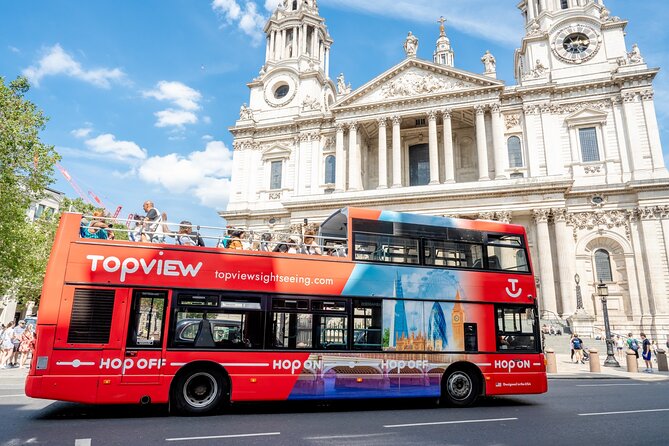 TopView® 48 Hr Hop on Hop off Bus Tour with River Cruise & Walks - West End to Westminster: Marble Arch to London Eye in order