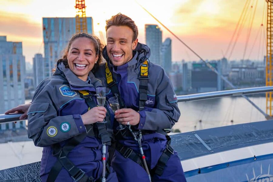 Up at The O2 Celebration Climb with Guide - Key things you’ll notice fast