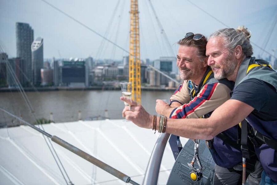 Up at The O2 Celebration Climb with Guide - Entering Base Camp Outside The O2