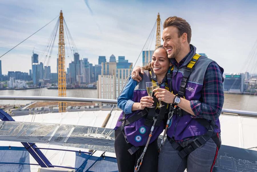 Up at The O2 Celebration Climb with Guide - The guide component: facts, pacing, and real reassurance