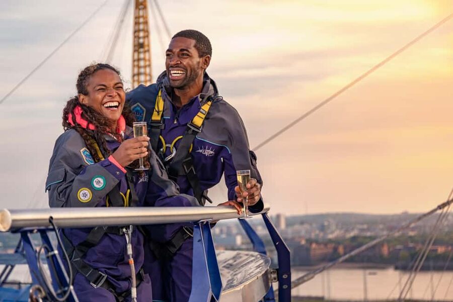 Up at The O2 Celebration Climb with Guide - Bubbly at the top: the special-occasion upgrade that actually works