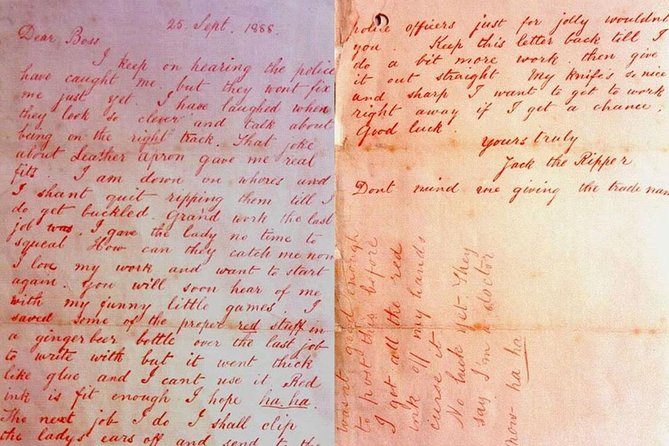 Visit Jack the Ripper in French - The value boost: documents and photographs, not just directions